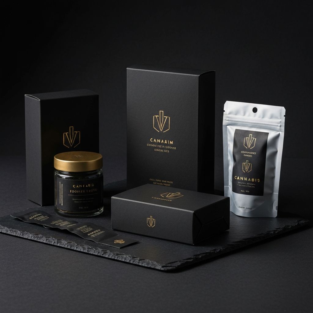 Premium cannabis product packaging and branding design