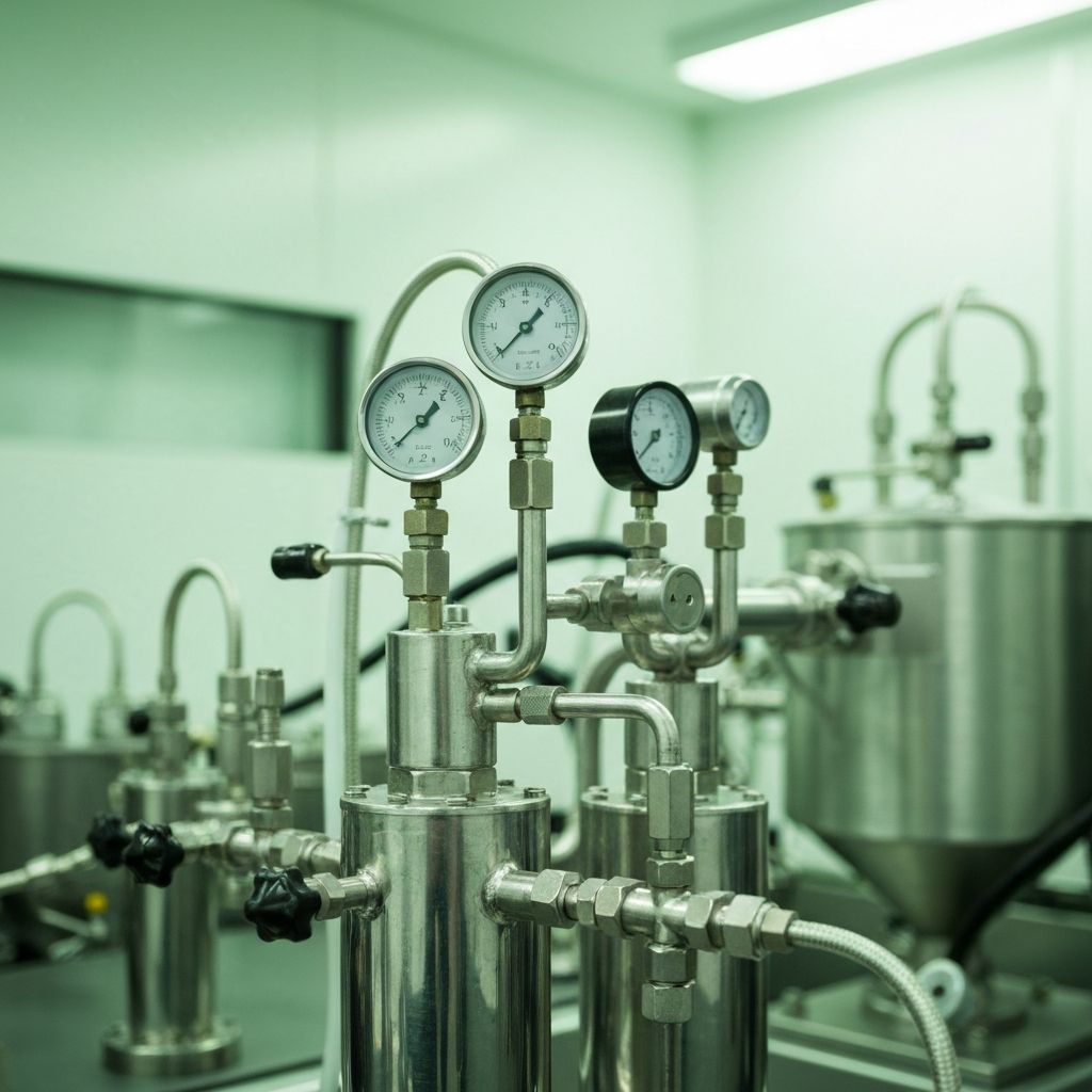 Precision extraction equipment in a premium cannabis facility
